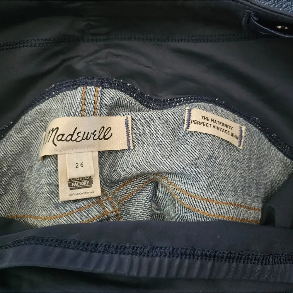 Madewell The Maternity Perfect Vintage Jean In Decatur Wash - Picture 8 of 10